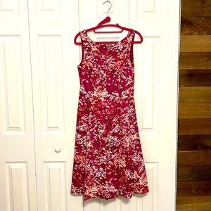 Maggy London Floral Pink Dress Size 6